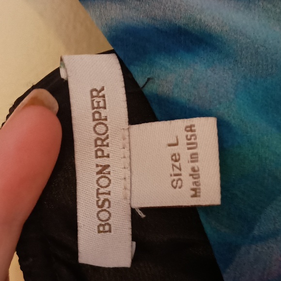 Boston Proper Printed Halter Maxi Dress - Picture 6 of 7